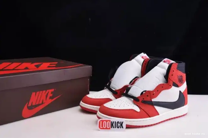SCOTT JORDAN RETRO 1 OG TRAVIS AIR HIGH CD4487 X 100(RED) - 0525